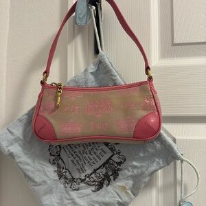 💕 Juicy Couture 🍒 Pink and Tan Women's Bag